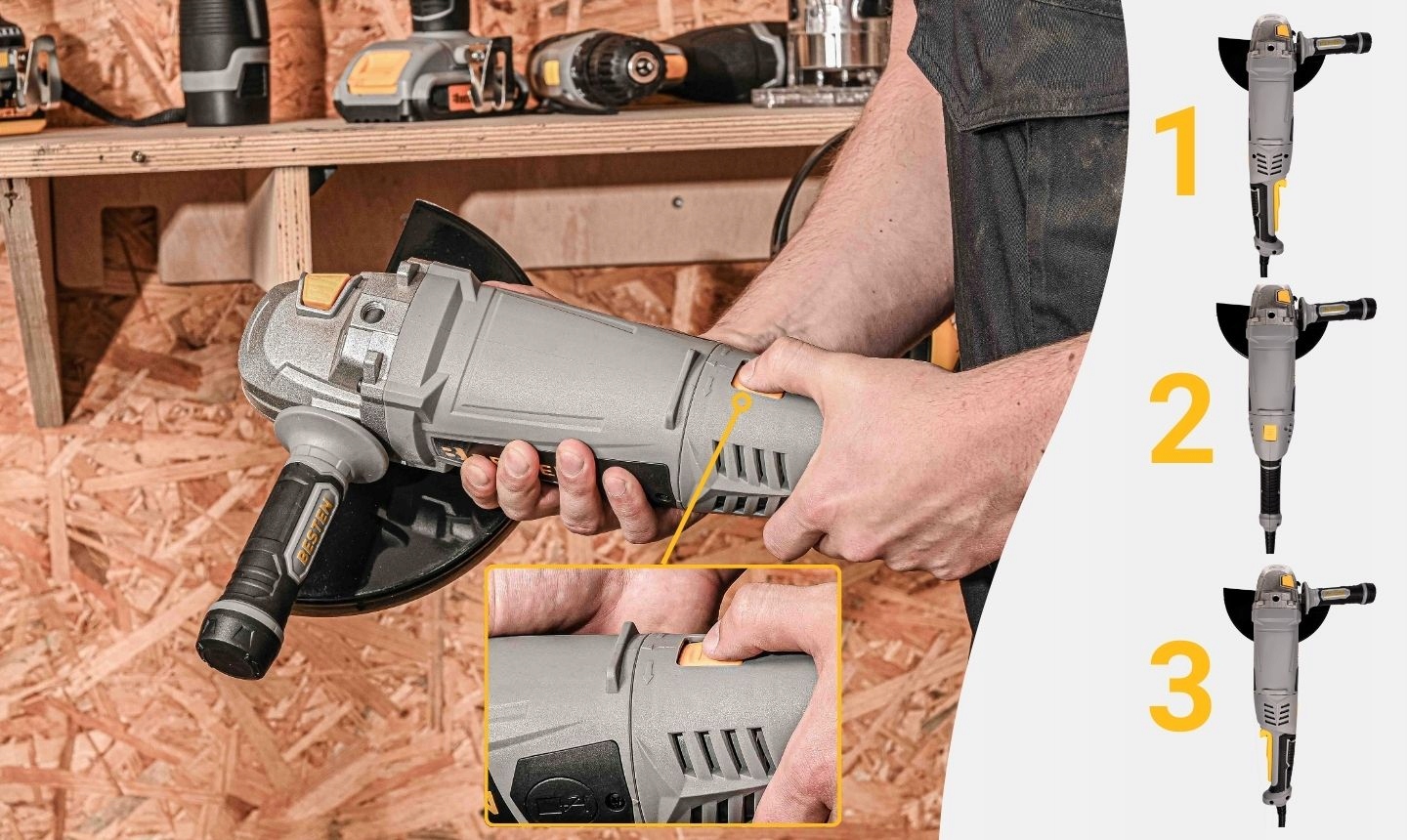 Bezpieczeństwo użytkowania szlifierki BESTEN