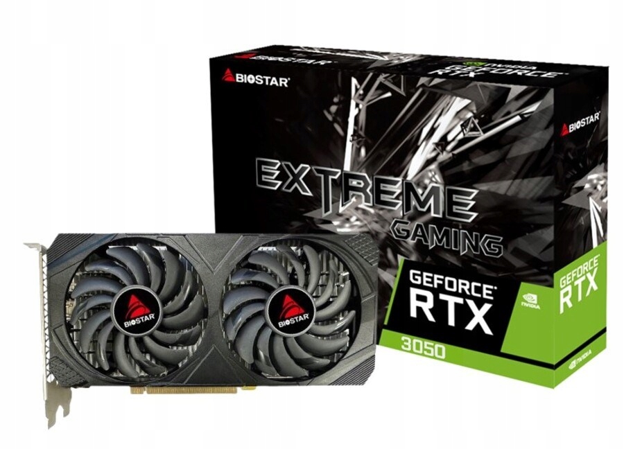 Karta graficzna BIOSTAR GeForce RTX 3050 6GB – Wydajność na najwyższym poziomie