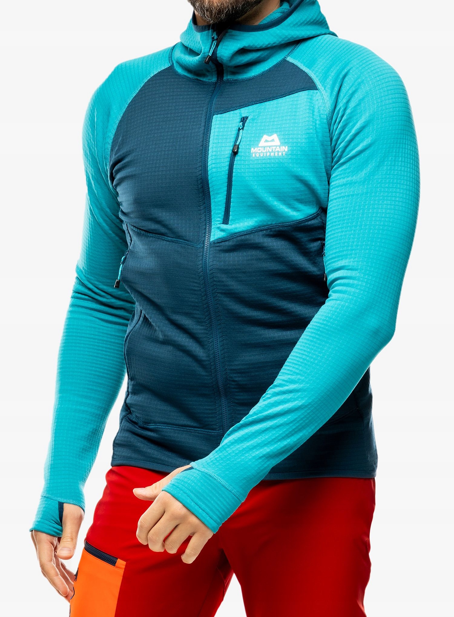 Bluza rozpinana Mountain Equipment Eclipse Hooded Jacket - majolica/topaz XL – Idealna na każdą przygodę