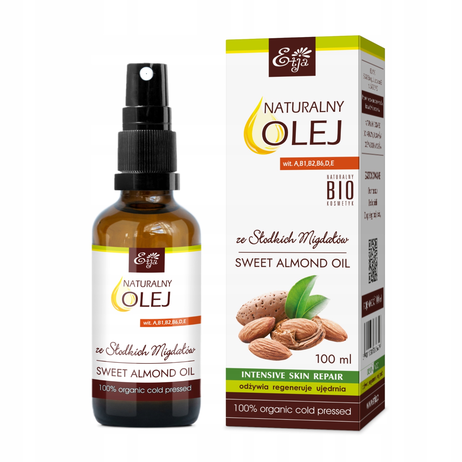 Olej ze słodkich migdałów BIO* 100ml – pielęgnacja dla Twojej skóry