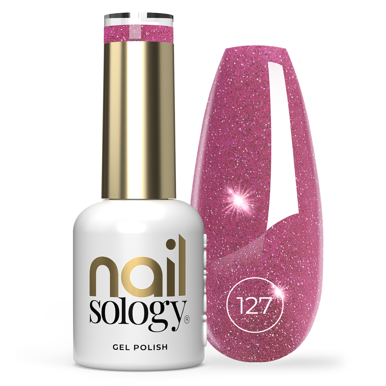 CLAVIER Nailsology Gel Polish Hybrydowy Lakier 127 Super Violet – Lśniący manicure na każdą okazję