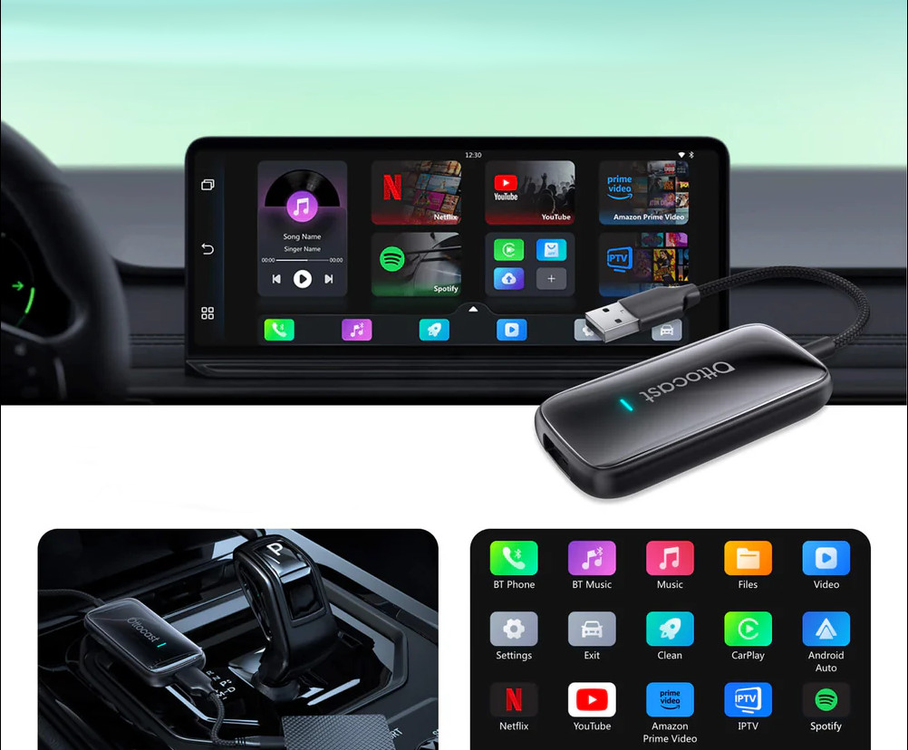 Adapter Samochodowy Ottocast Play2Video Ultra Carplay/Android Auto All-in-1 – Twoje centrum multimedialne w samochodzie