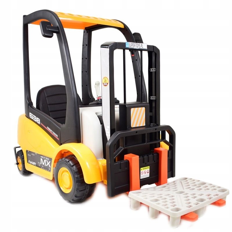 WIELKI WÓZEK WIDŁOWY Z OBROTOWYMI KÓŁKAMI/XMX638 – Idealna zabawa dla małych operatorów