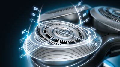 Głowice poruszają się w 8 różnych kierunkach, co pozwala uzyskać doskonałe efekty