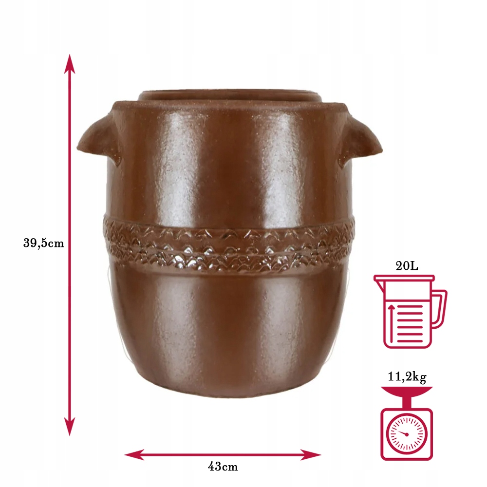 Tradycyjna beczka kamionkowa – Idealna do domowych przetworów