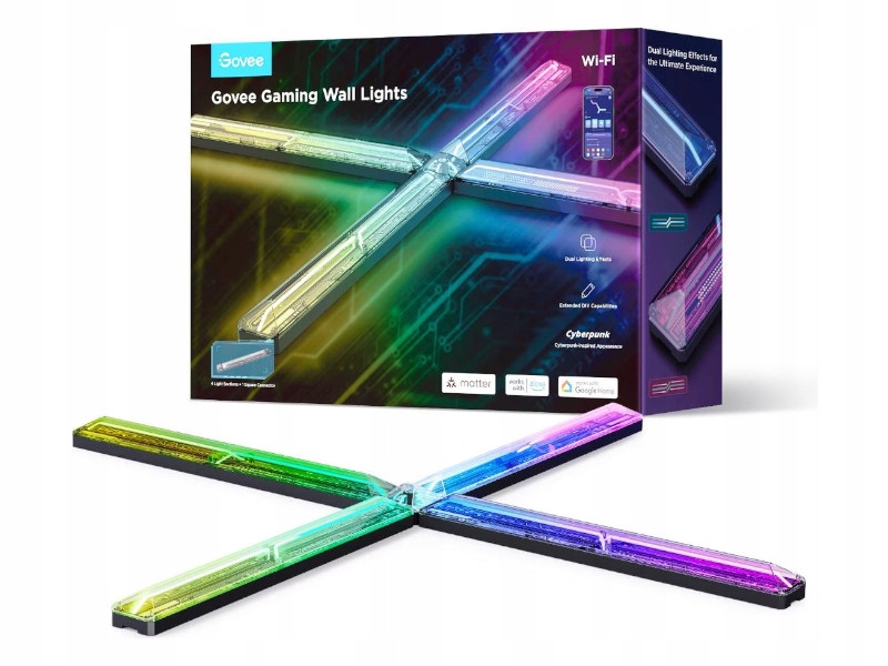 Govee Smart Gaming (4+1) – Nowoczesne panele LED do oświetlenia gamingowego