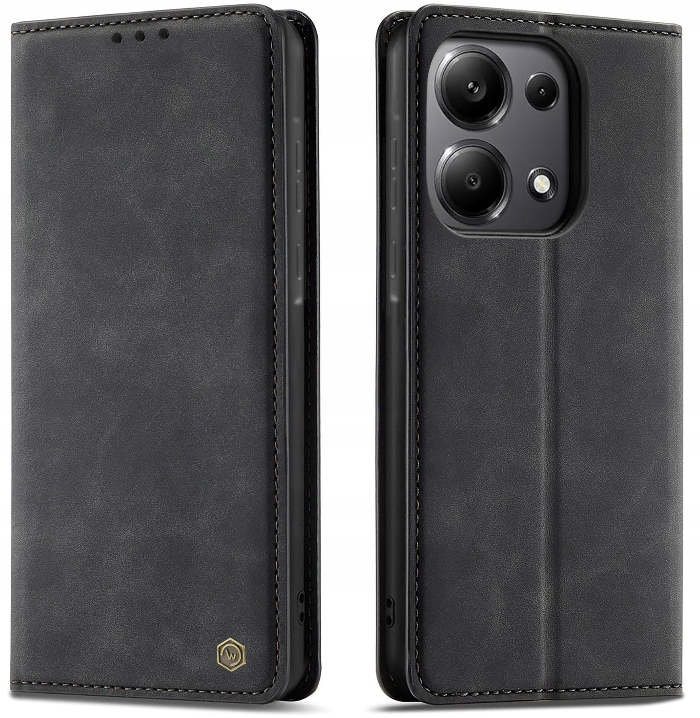 Stylowe etui skórzane z klapką i magnesem