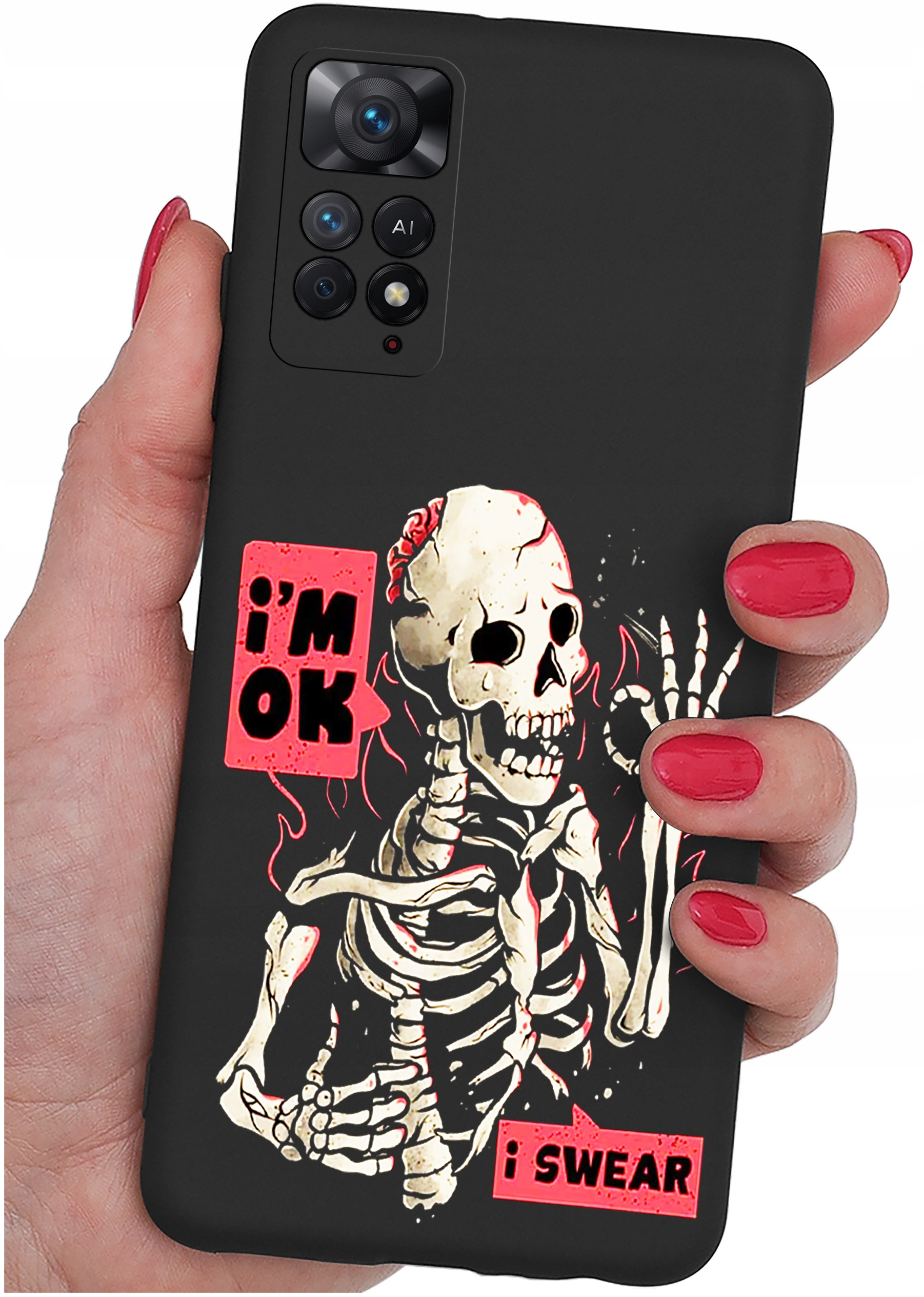 ETUI do Xiaomi Redmi Note 11 Pro | WZORY | SILIKONOWE MATT CASE + SZKŁO HARTOWANE 9H