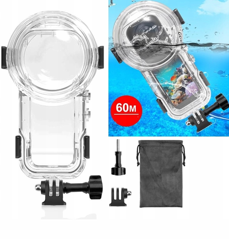 Obudowa Podwodna Wodoodporna Wodoszczelna Futerał Do 60m Do Insta360 X5 / X 5 – Idealna ochrona dla Twojej kamery