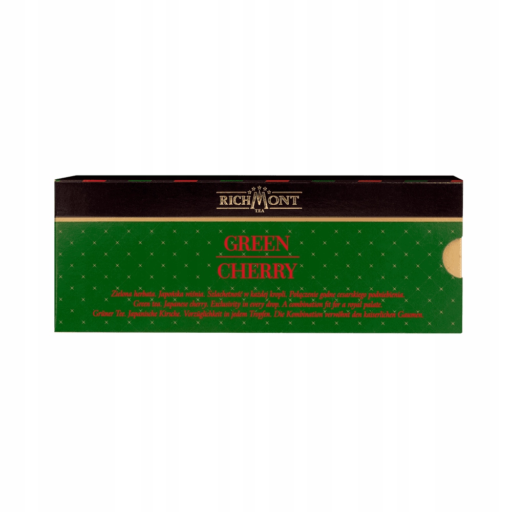 Herbata Richmont Green Cherry 12x4g – Zielona herbata z wiśniami i ananasem