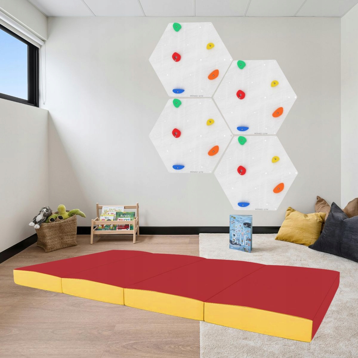 Materac gimnastyczny 200x100 cm (4cz) – Bezpieczne podłoże do zabawy i ćwiczeń