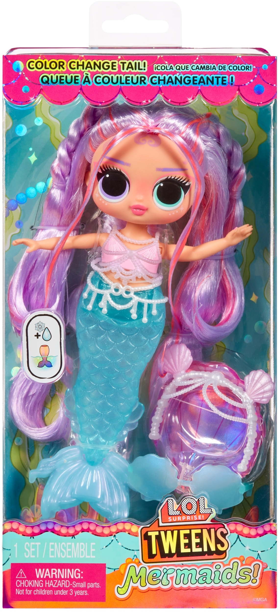 L.O.L. SURPRISE - Lalka LOL Tweens Mermaid Lana Marine + akcesoria 510444