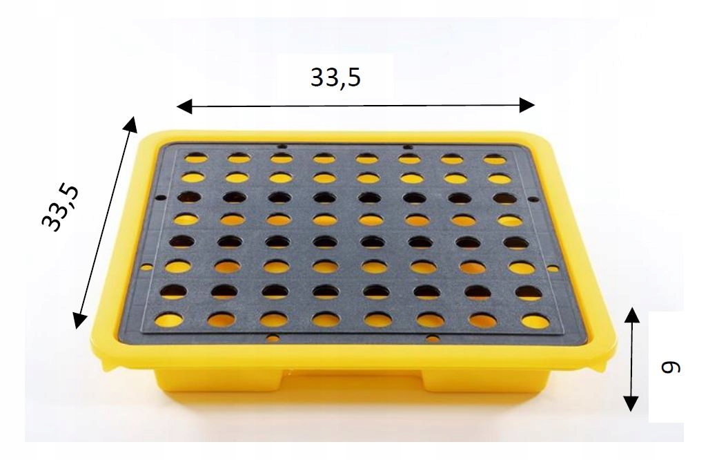 Kompaktowe wymiary 335 x 335 x 60 mm