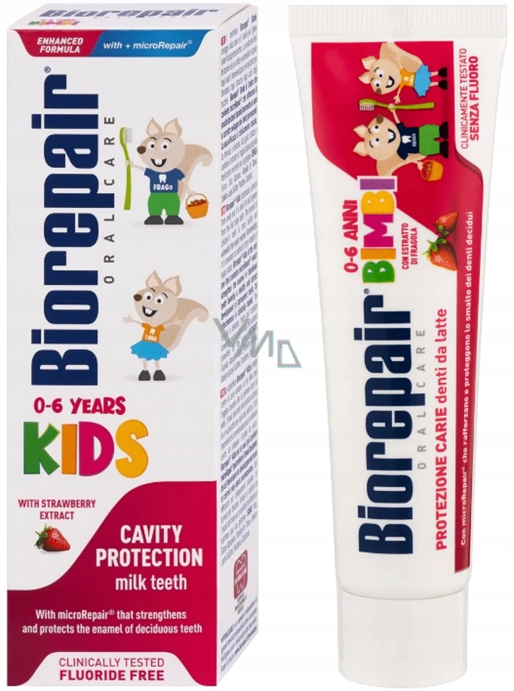 BIOREPAIR KIDS – Truskawkowa pasta do zębów dla dzieci 0-6 lat