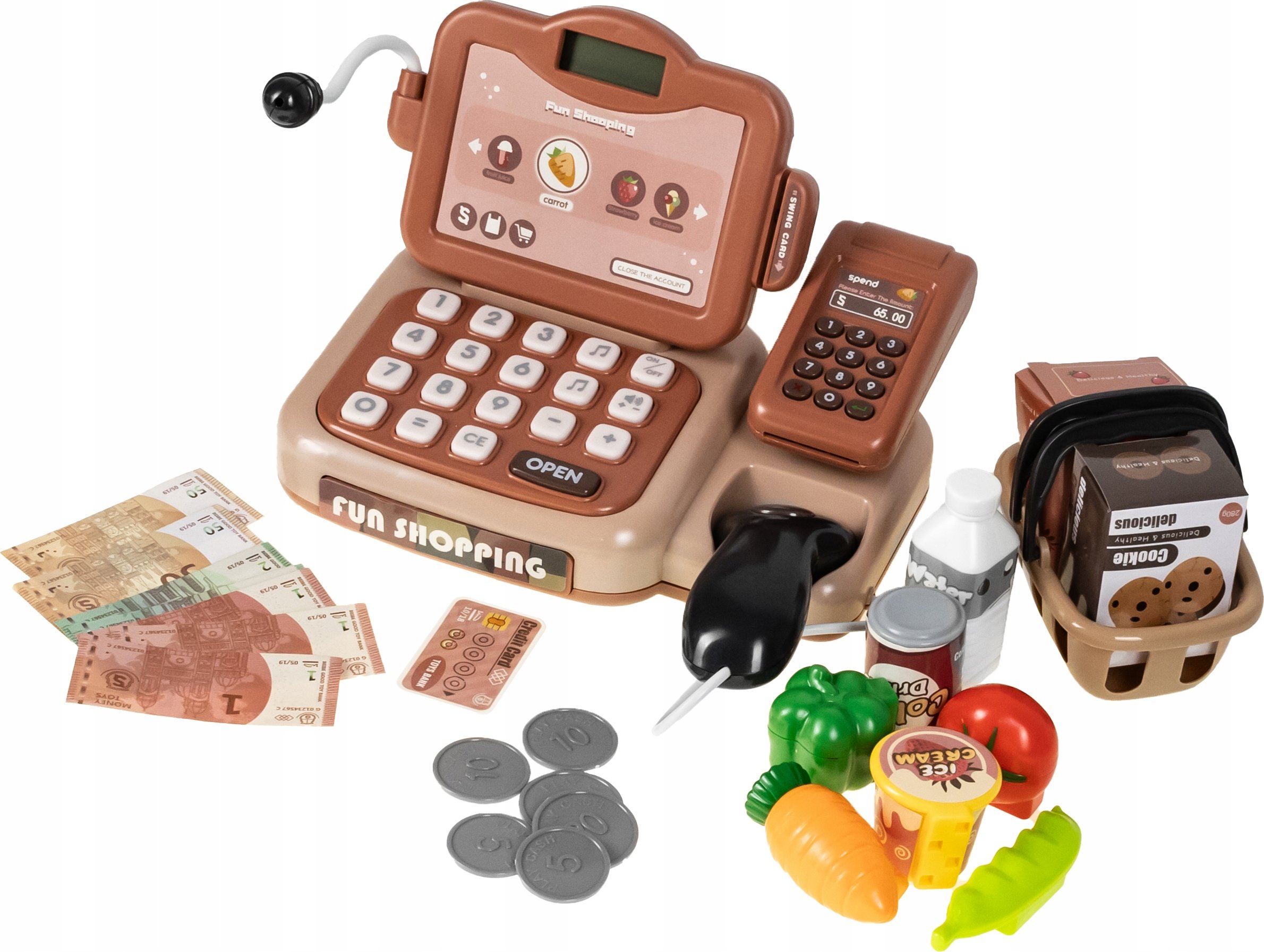 Skaner produktów i terminal płatniczy