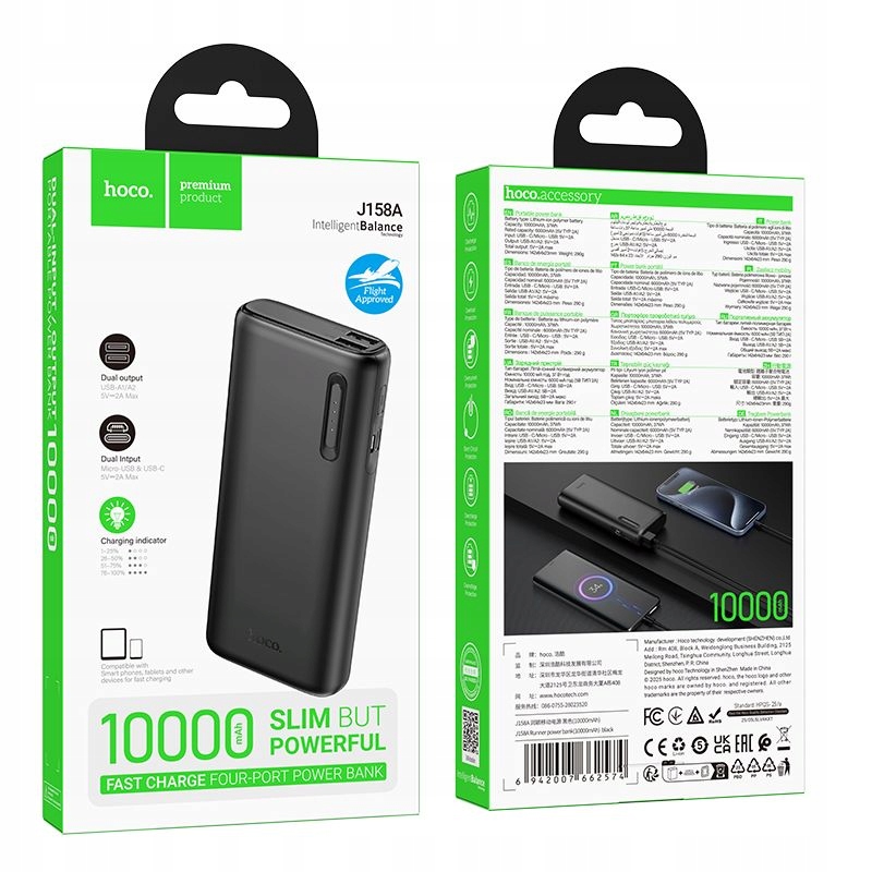 Pojemność 10000 mAh – Idealna do codziennego użytku