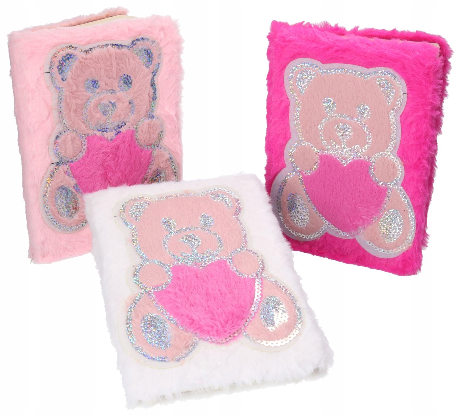 Notes pluszowy miś 22x16cm MIX – Idealny towarzysz do biura i szkoły