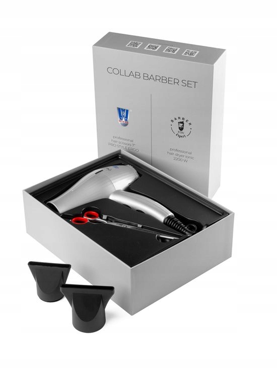 Suszarka do włosów & WITTE Collab Barber Set – Profesjonalny zestaw do stylizacji