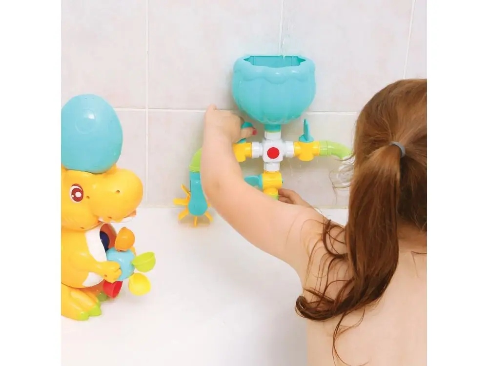 Uroczy mały dinozaur-sikawka – Efekt deszczu dla jeszcze większej frajdy