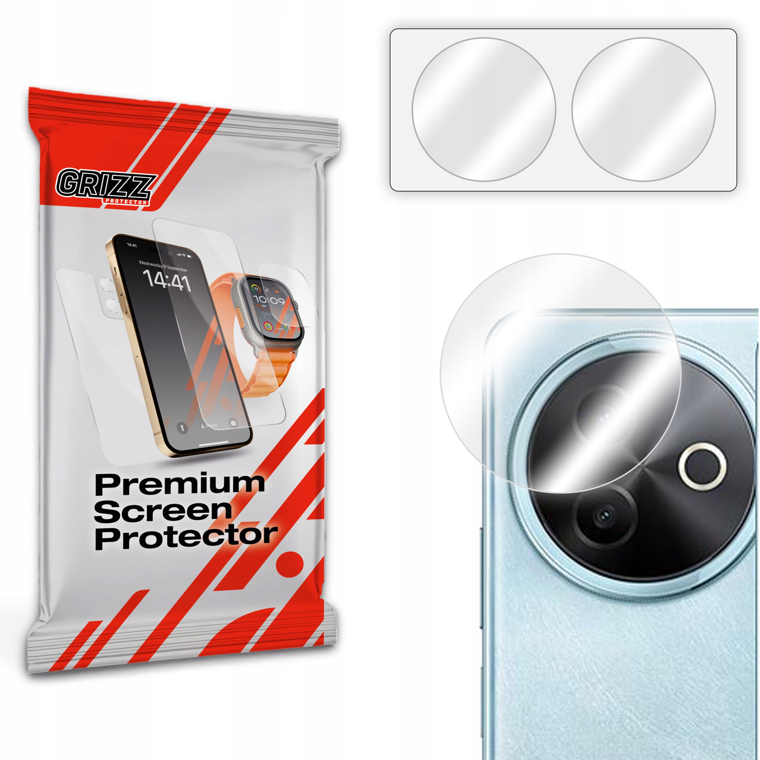 Szkło na aparat GrizzGlass HybridGlass Camera do Vivo Y39 5G – Doskonała ochrona obiektywu