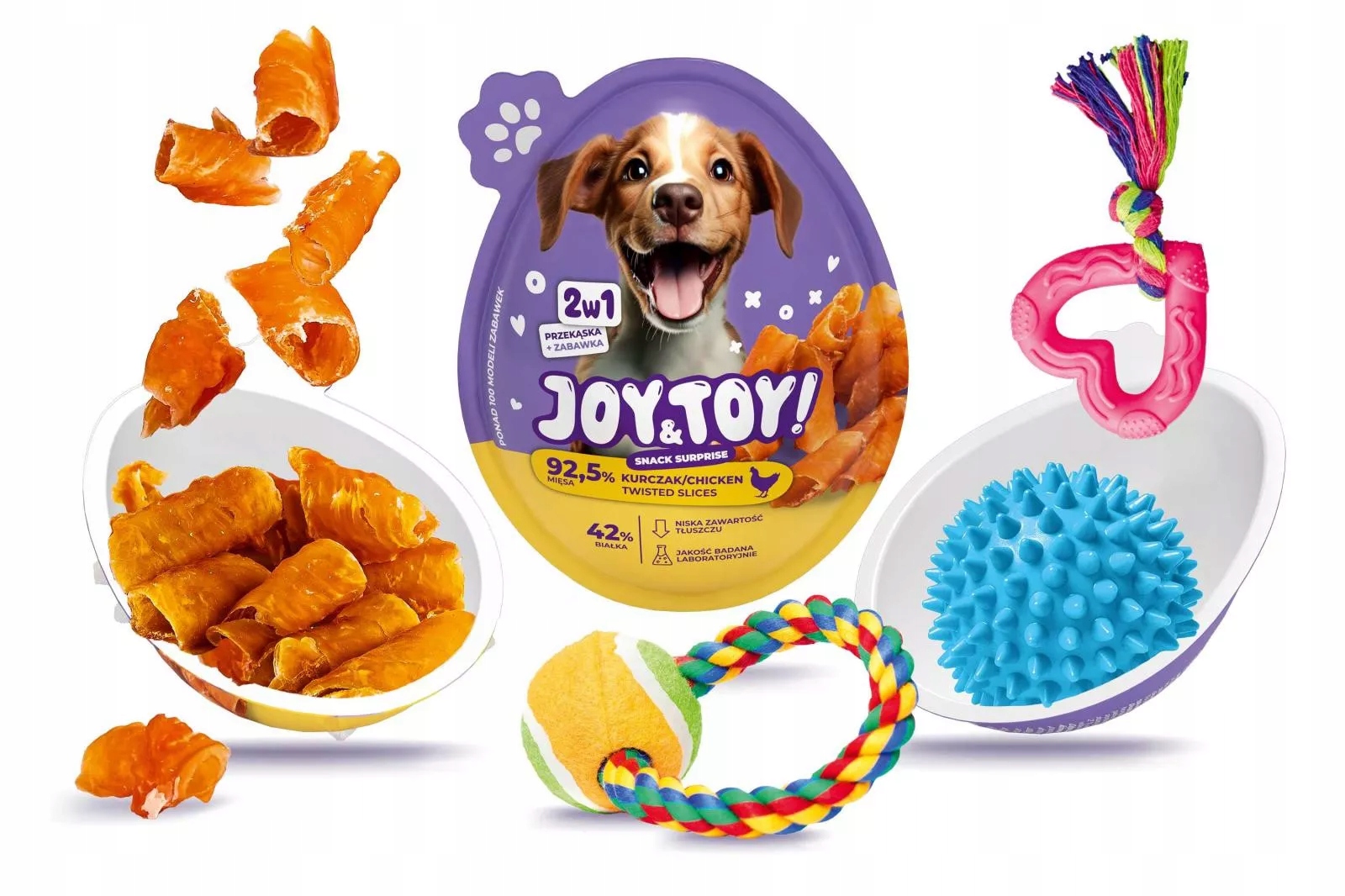 JOY&TOY! SNACK SUPRISE DLA PSA 2w1 – Zabawka i smakołyk w jednym