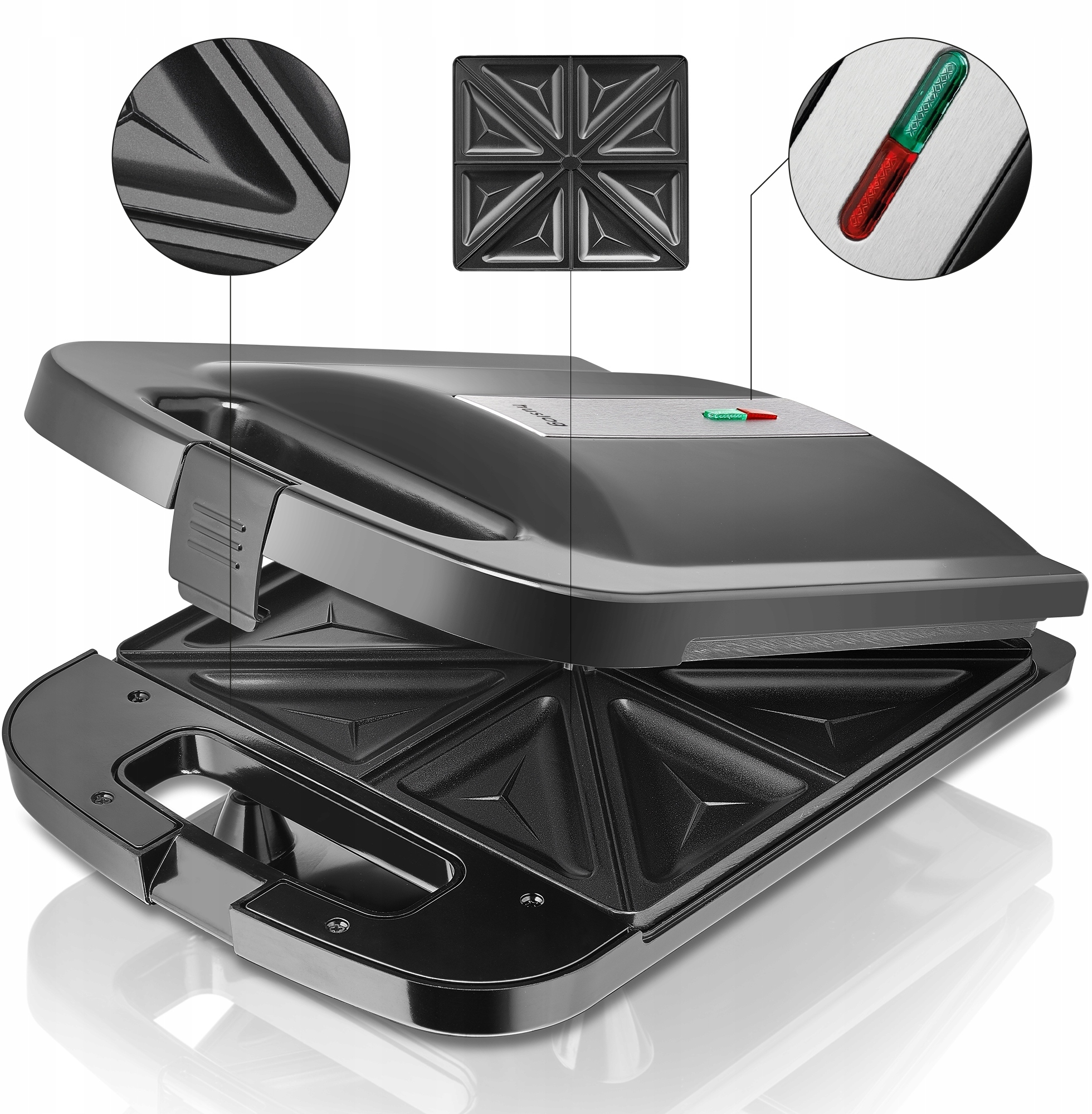 Opiekacz Huslog AK-7822 – Idealne rozwiązanie dla miłośników kanapek