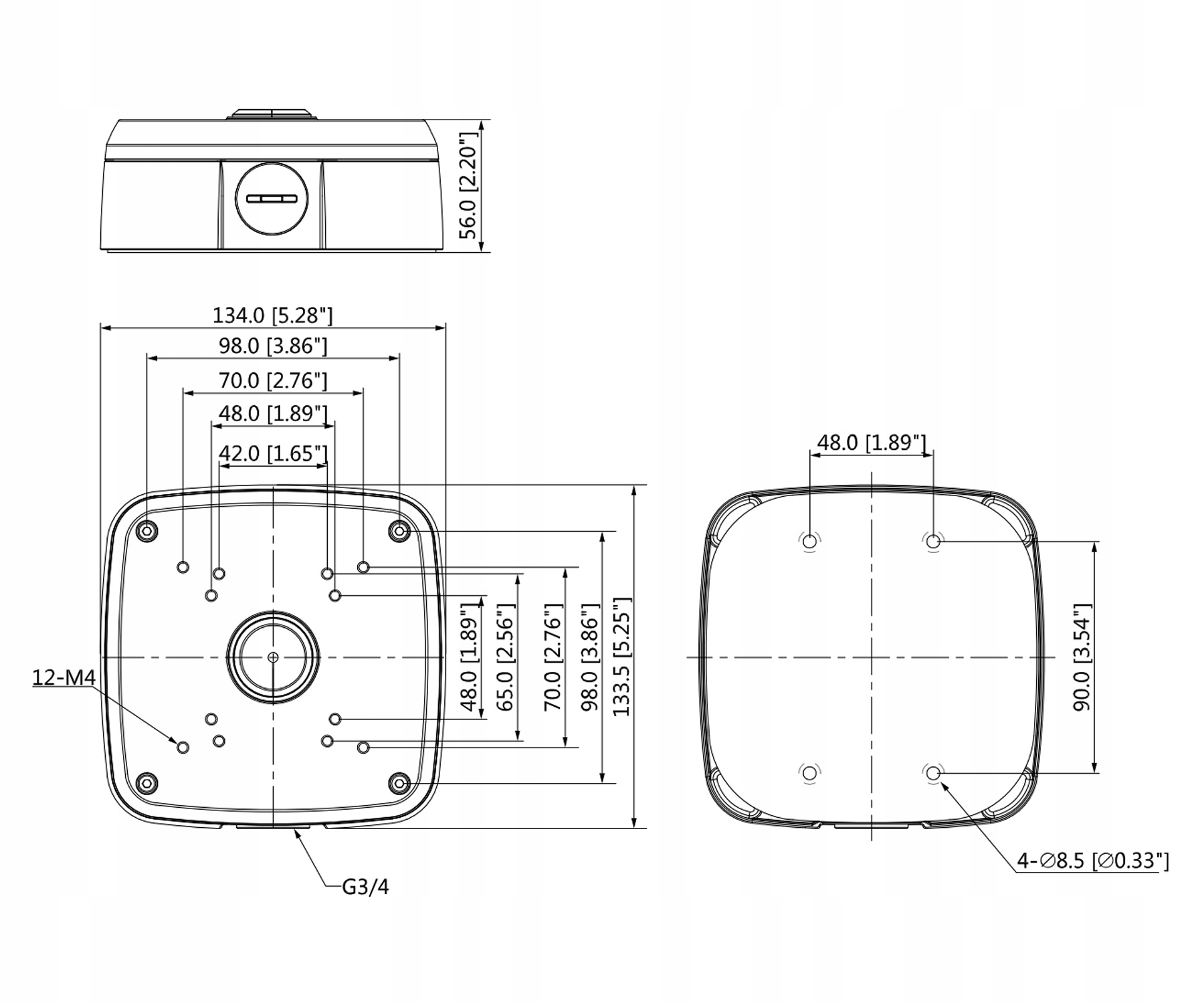Optymalny dystans montażu – 55 mm dla lepszej estetyki
