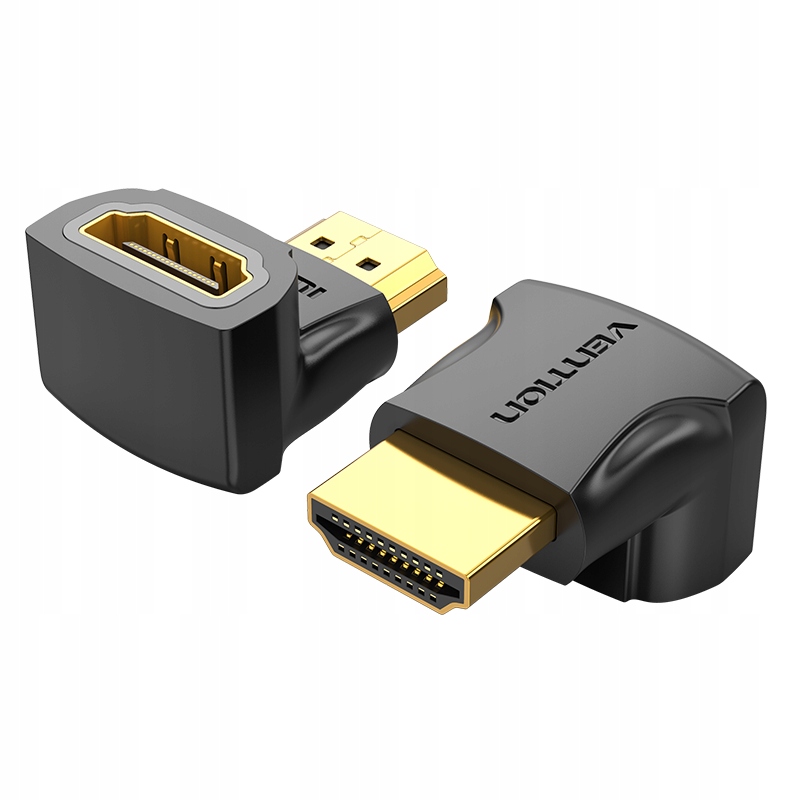 Adapter HDMI Vention AIOB0 90 stopniowy (czarny) – Idealne rozwiązanie do przesyłania obrazu