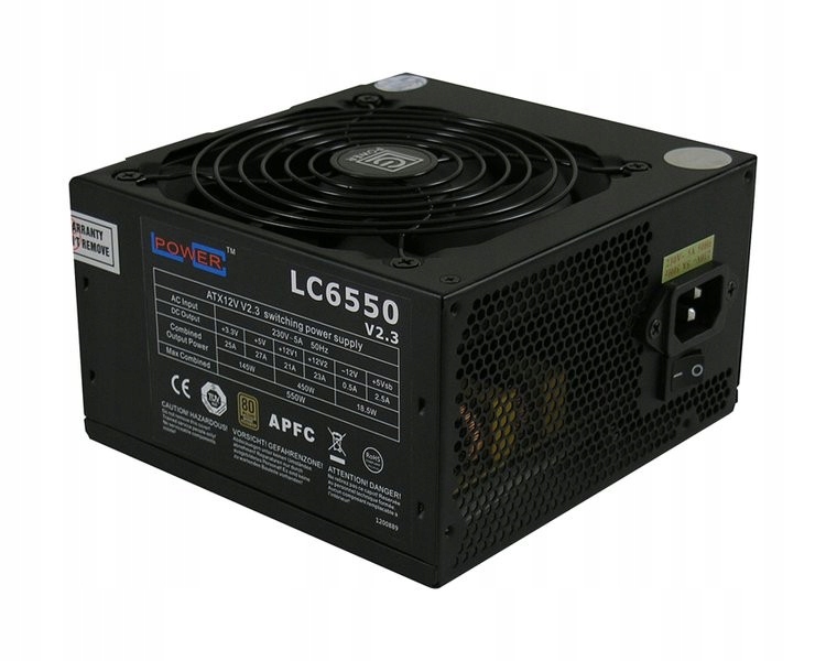 Zasilacz LC-Power 550W Super Silent LC6550 V2.3 – Wydajność i niezawodność