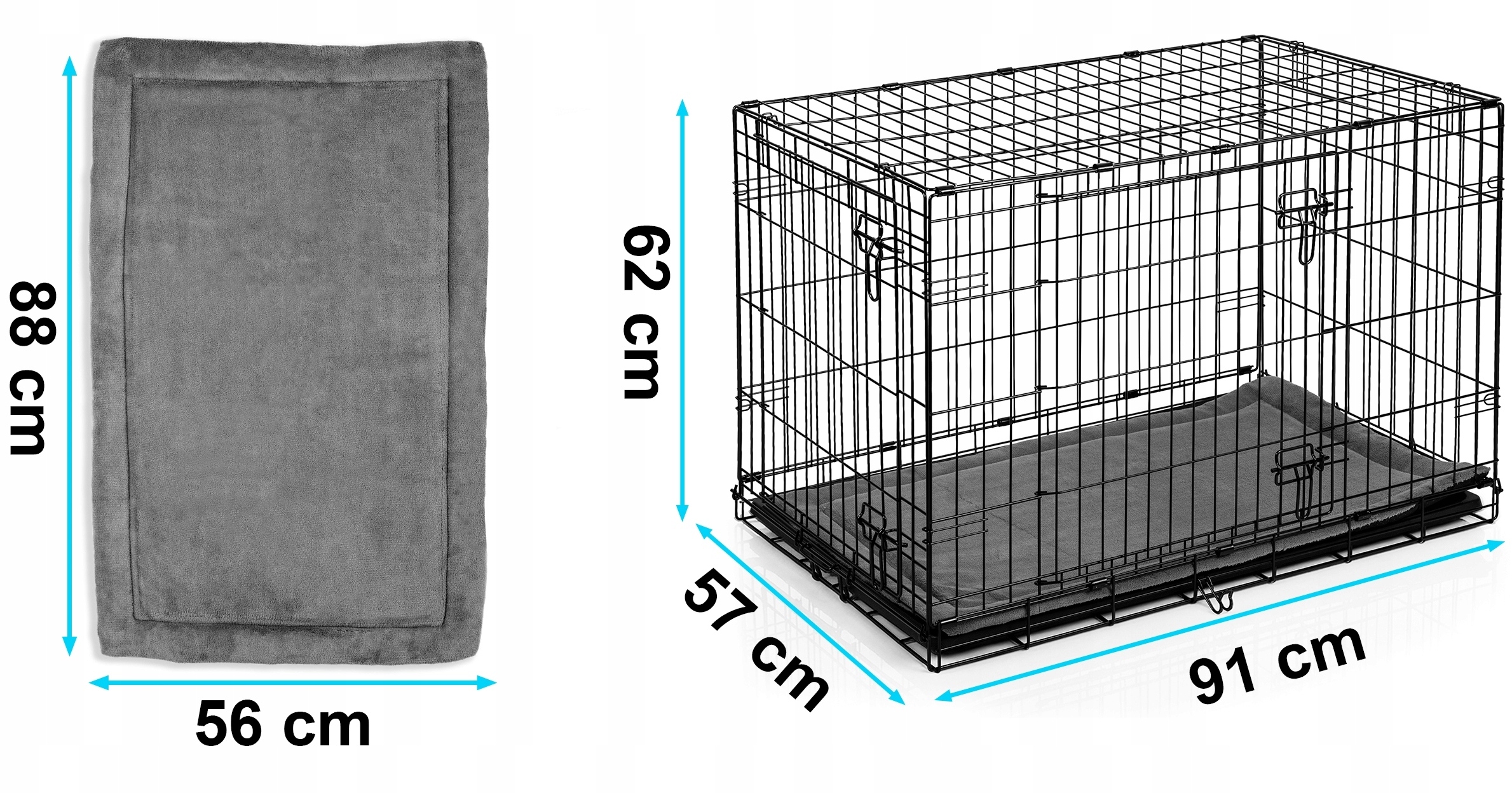 Wytrzymała konstrukcja i funkcjonalność klatki kennelowej