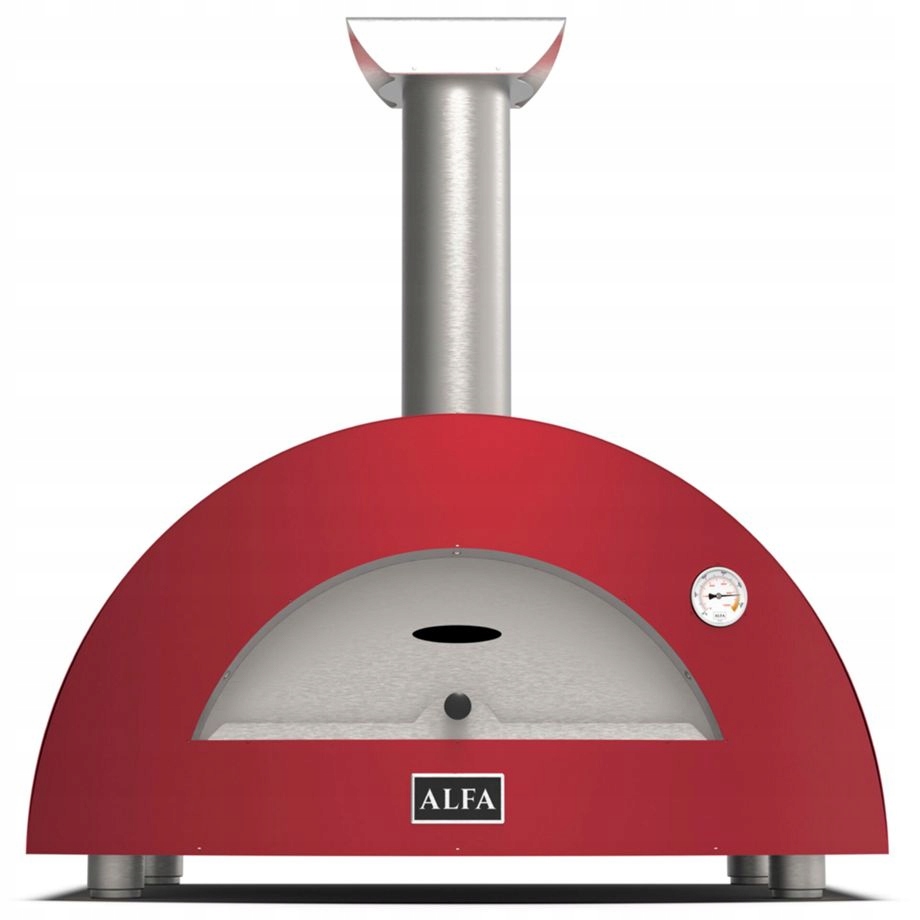 Alfa Forni Moderno 2 Pizze Wood red – Designerski piec do pizzy na świeżym powietrzu