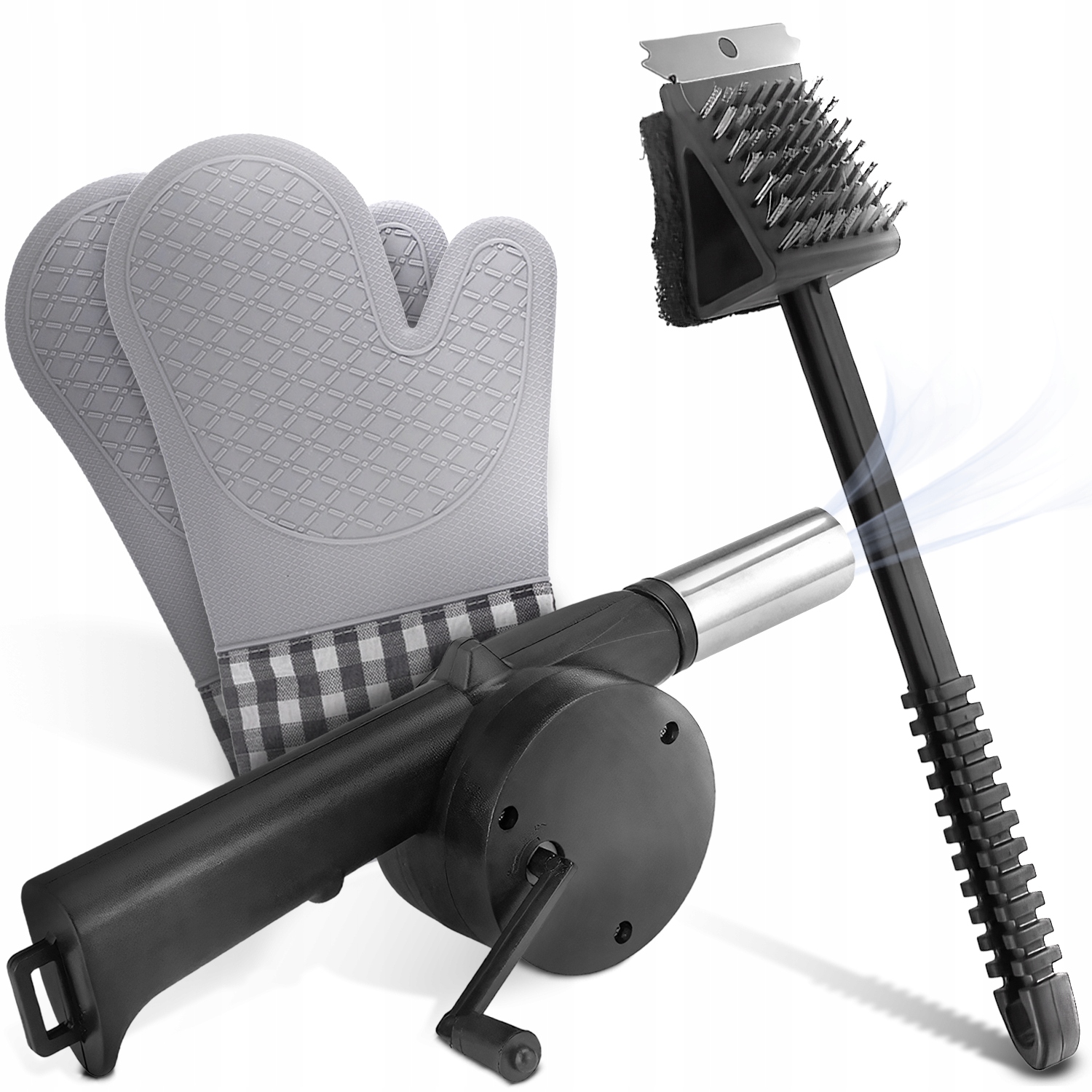 Akcesoria do grillowania Heckermann – Zestaw 3 sztuk dla każdego miłośnika grilla