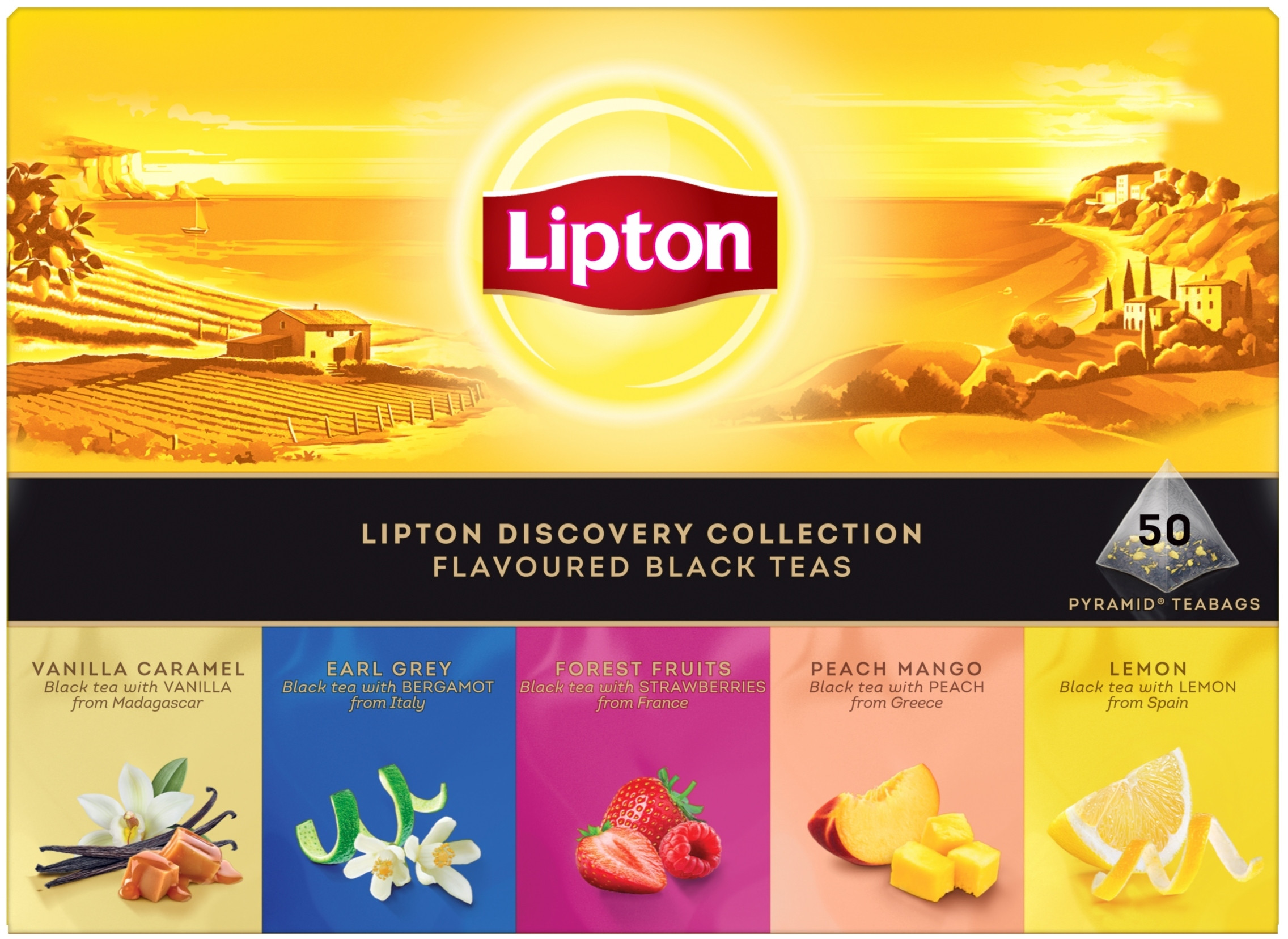 Herbata LIPTON Variety Pack – Zestaw 5 smaków w piramidkach