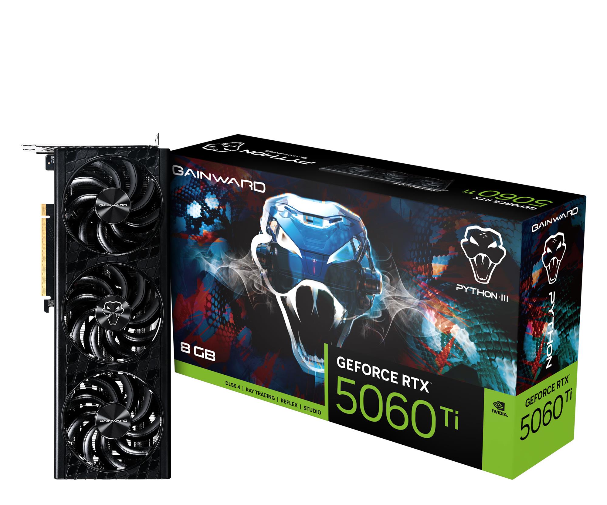 Gainward RTX 5060 Ti Python III – Wydajna karta graficzna dla graczy