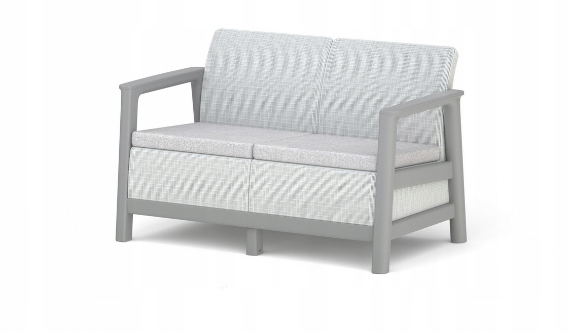 Sofa ogrodowa dwuosobowa Scandi Linea – Elegancja i komfort w Twoim ogrodzie