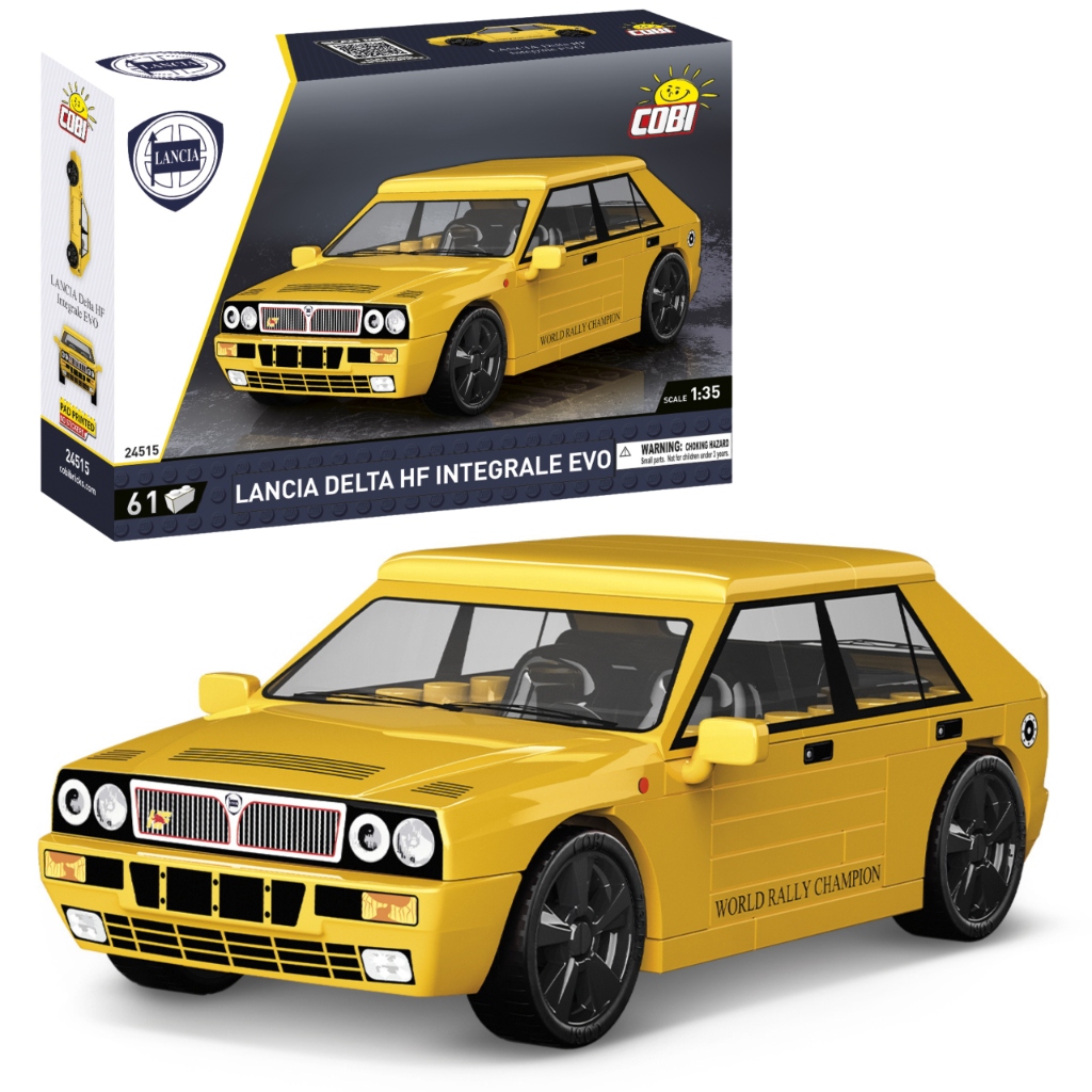 KLOCKI COBI 24515 Samochód Lancia Delta HF Integrale EVO 1991 – Idealny zestaw dla młodych konstruktorów