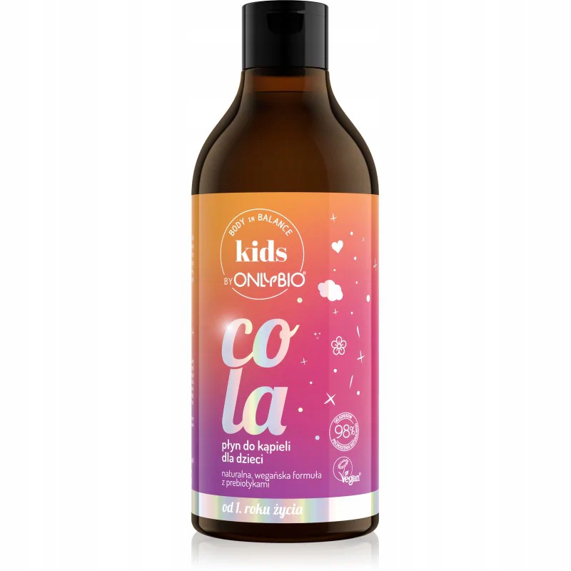 OnlyBio Body in Balance Kids – Płyn do kąpieli dla dzieci o zapachu coli