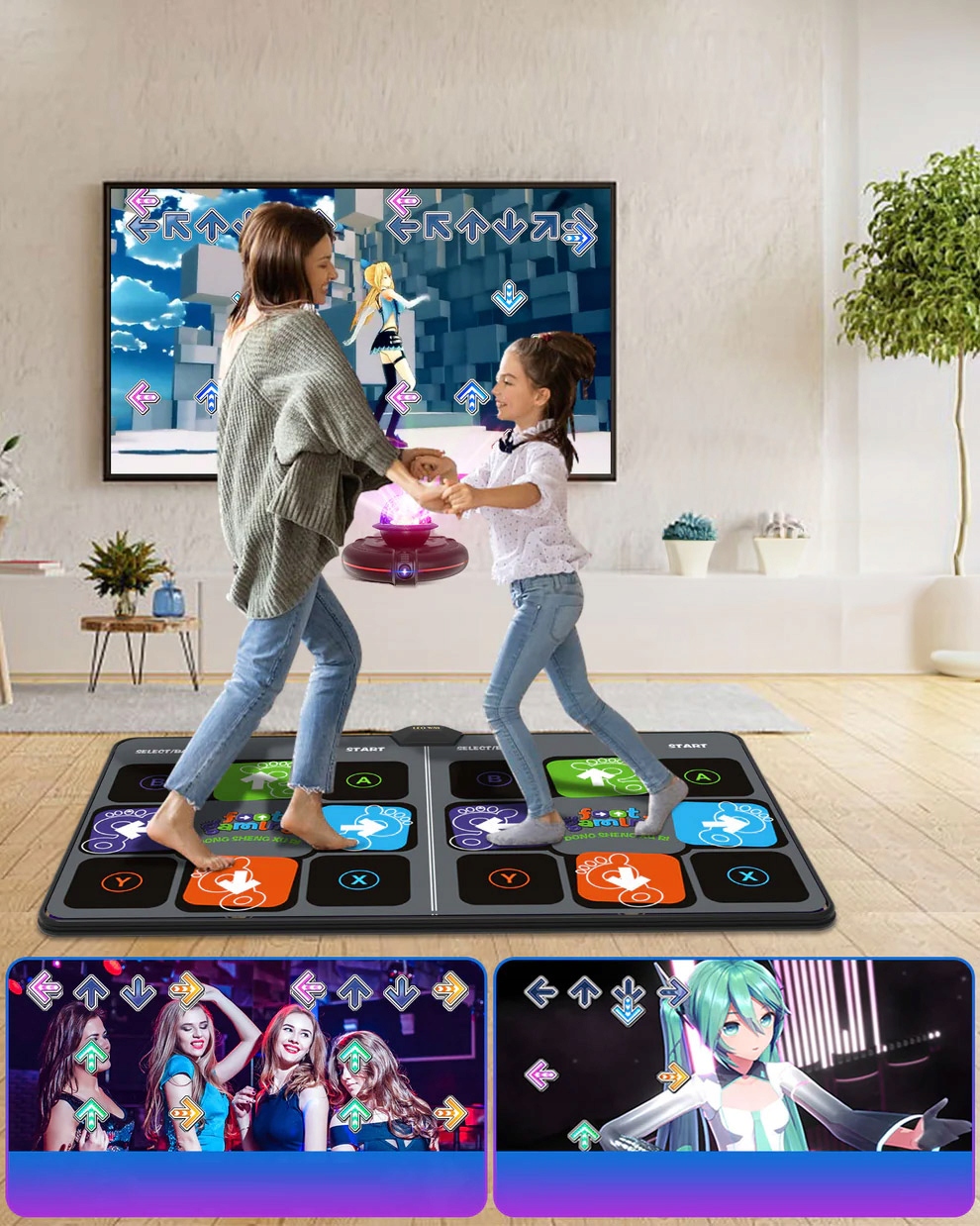 Bezprzewodowa mata taneczna z kamerą HD