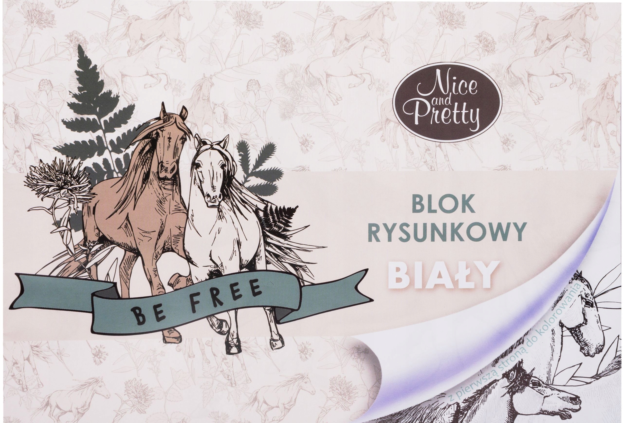 Blok rysunkowy A4/20K biały Nice&Pretty – Idealny dla małych artystów