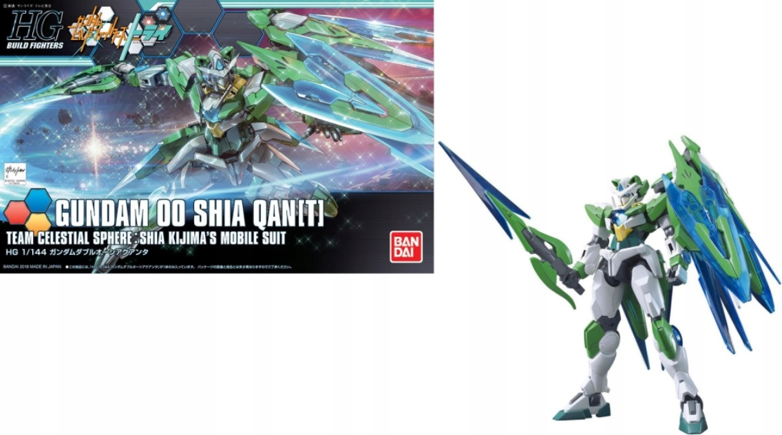 HGBF 1/144 GUNDAM 00 SHIA QAN[T] – Model do sklejania dla fanów Gundam