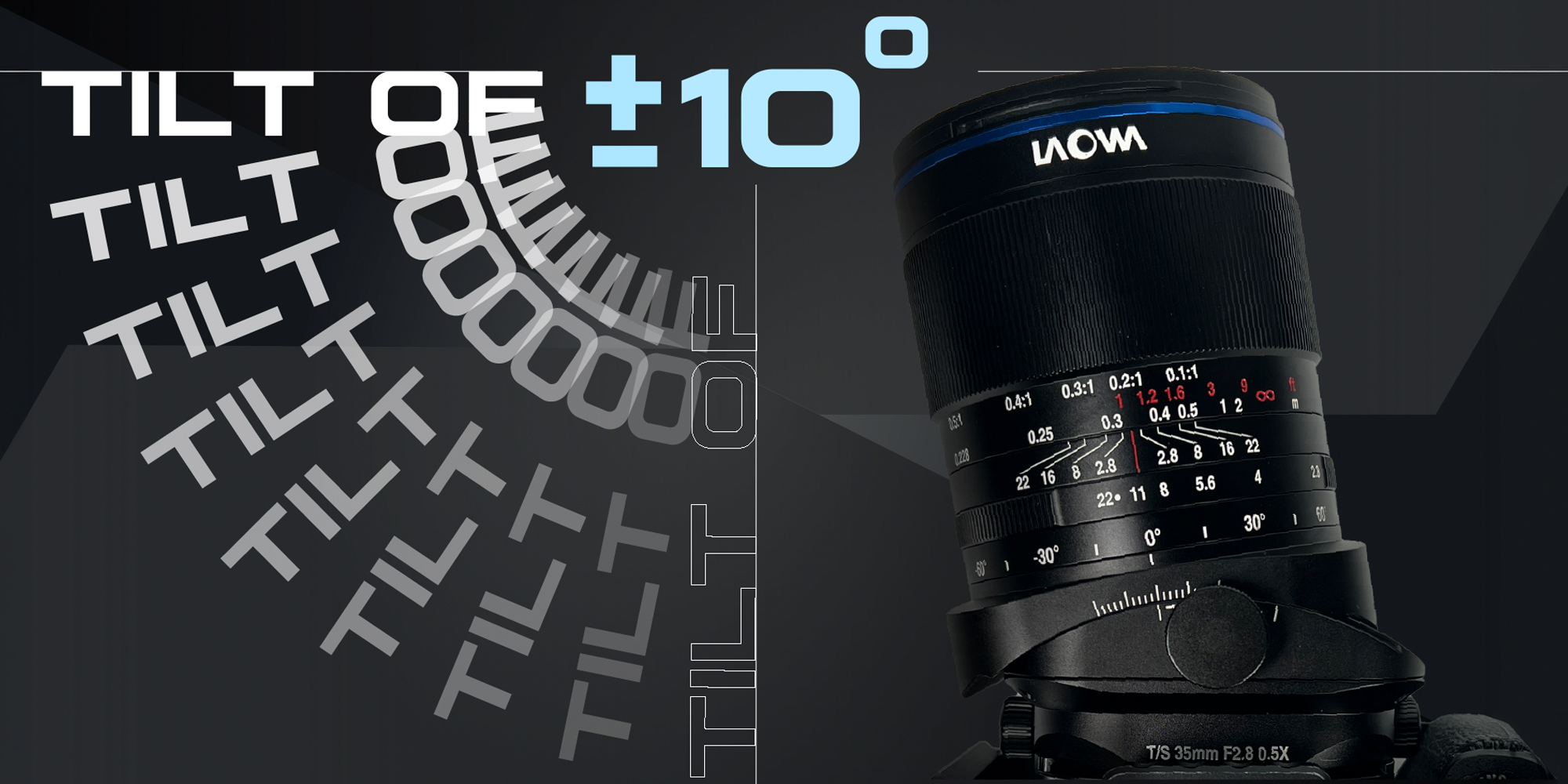 width=100% Obiektyw Laowa 35 mm f/2,8 Zero-D Tilt-Shift 0,5x Macro do Canon RF