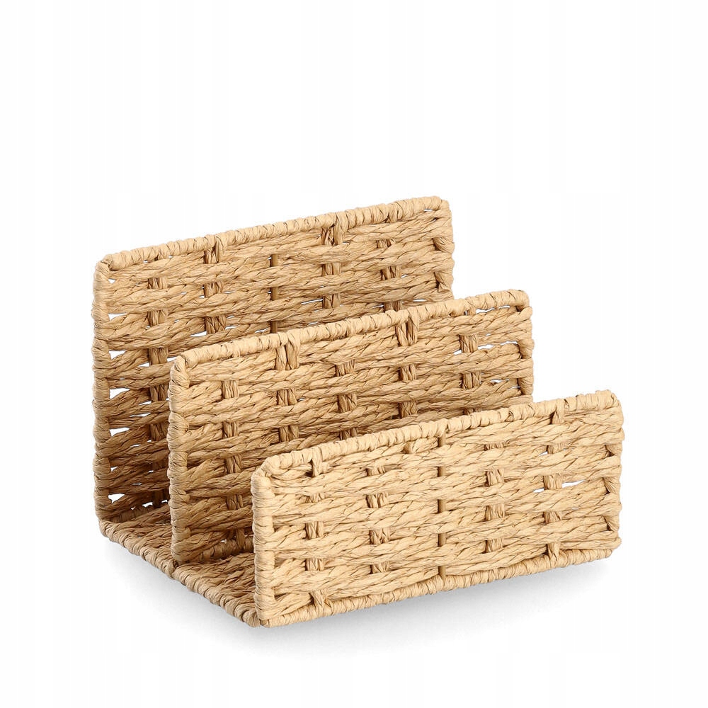 Zeller Organizer na korespondencję z papierowej plecionki – Idealne rozwiązanie na biurko