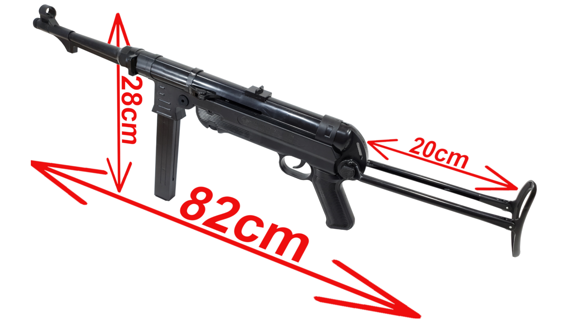 MP-40 SCHMEISSER Replika Pistolet Maszynowy Na Kulki 6mm Karabin ASG TOMDORIX