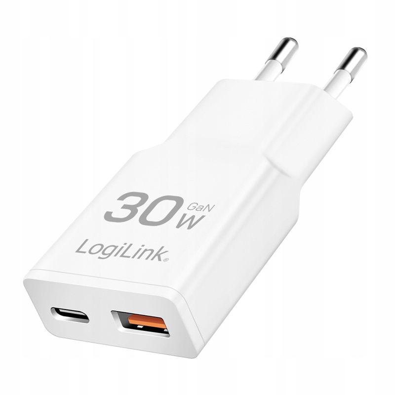 Ładowarka USB GaN 30W LogiLink – Szybkie ładowanie w zasięgu ręki