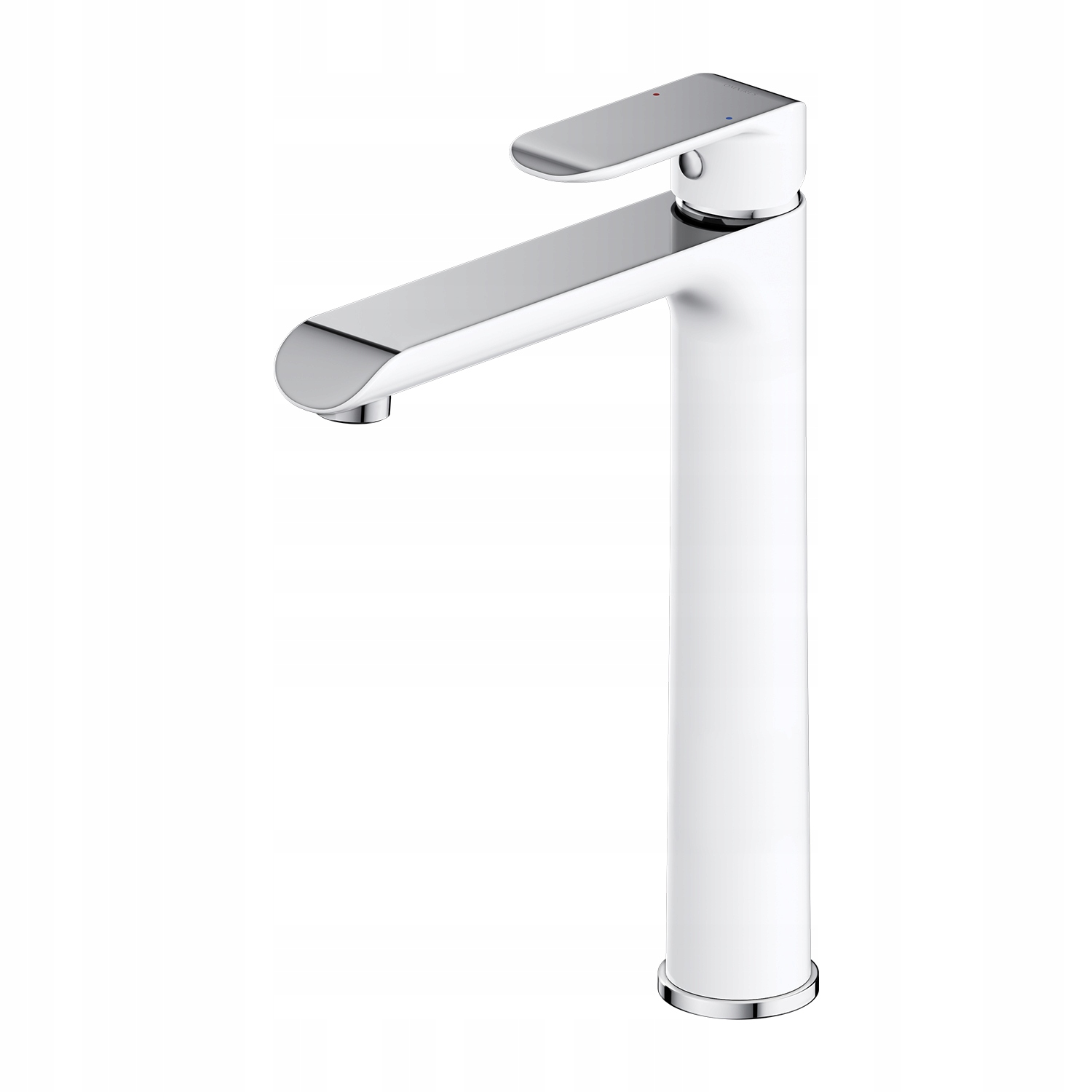 Omnires bateria umywalkowa wysoka SACRAMENTO chrom/biały SC2312CRB – Elegancja i funkcjonalność w Twojej łazience