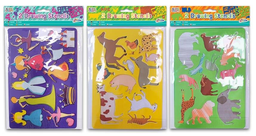 Szablony do rysowania 2szt. mix – Kreatywność dla małych artystów