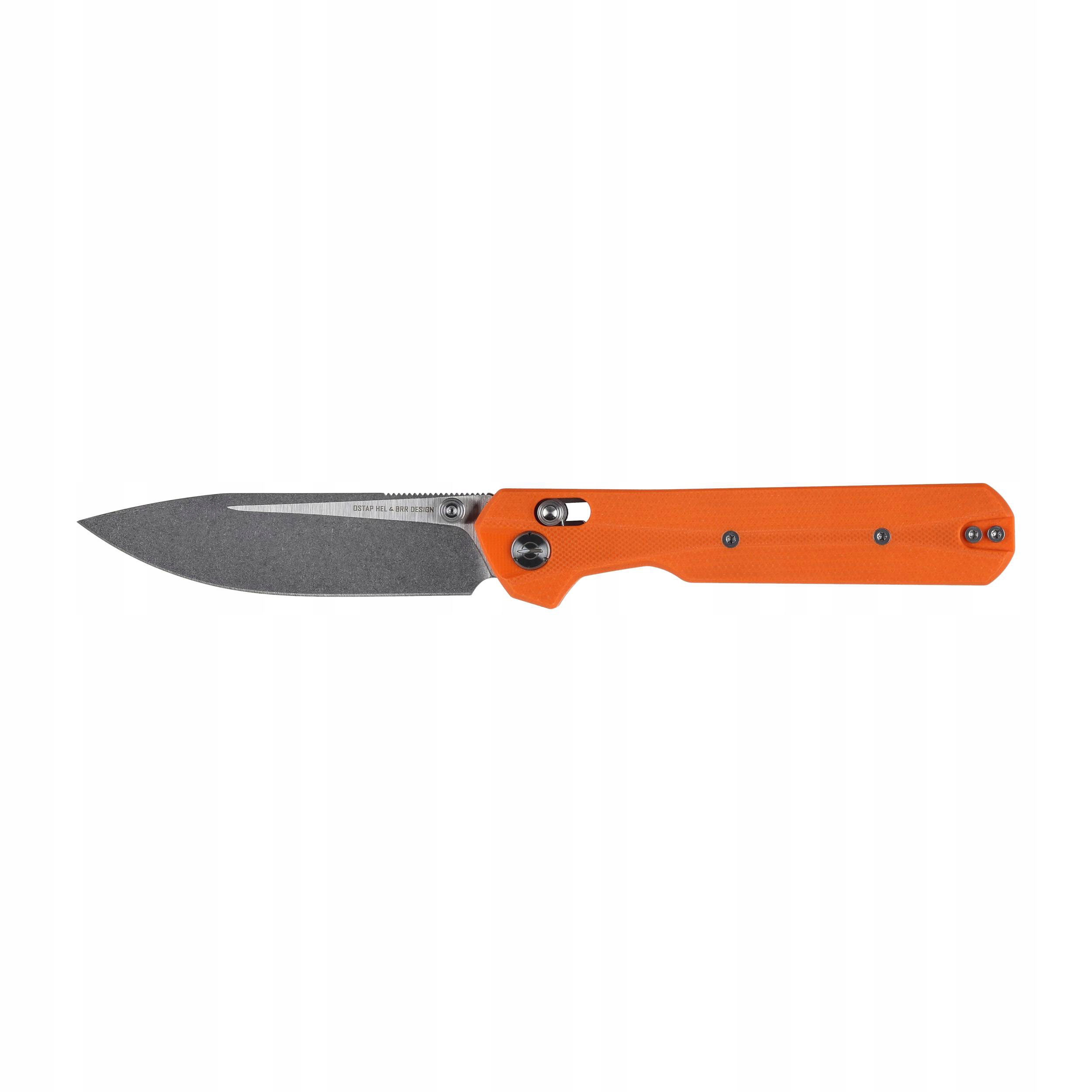 Nóż KNIVESPL The First Orange G10 14C28N – Twój niezawodny towarzysz w terenie