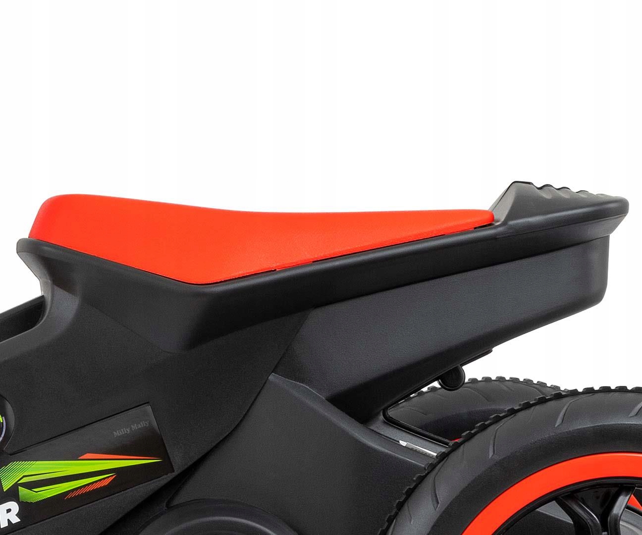 Sportowe siedzisko i motocyklowa sylwetka