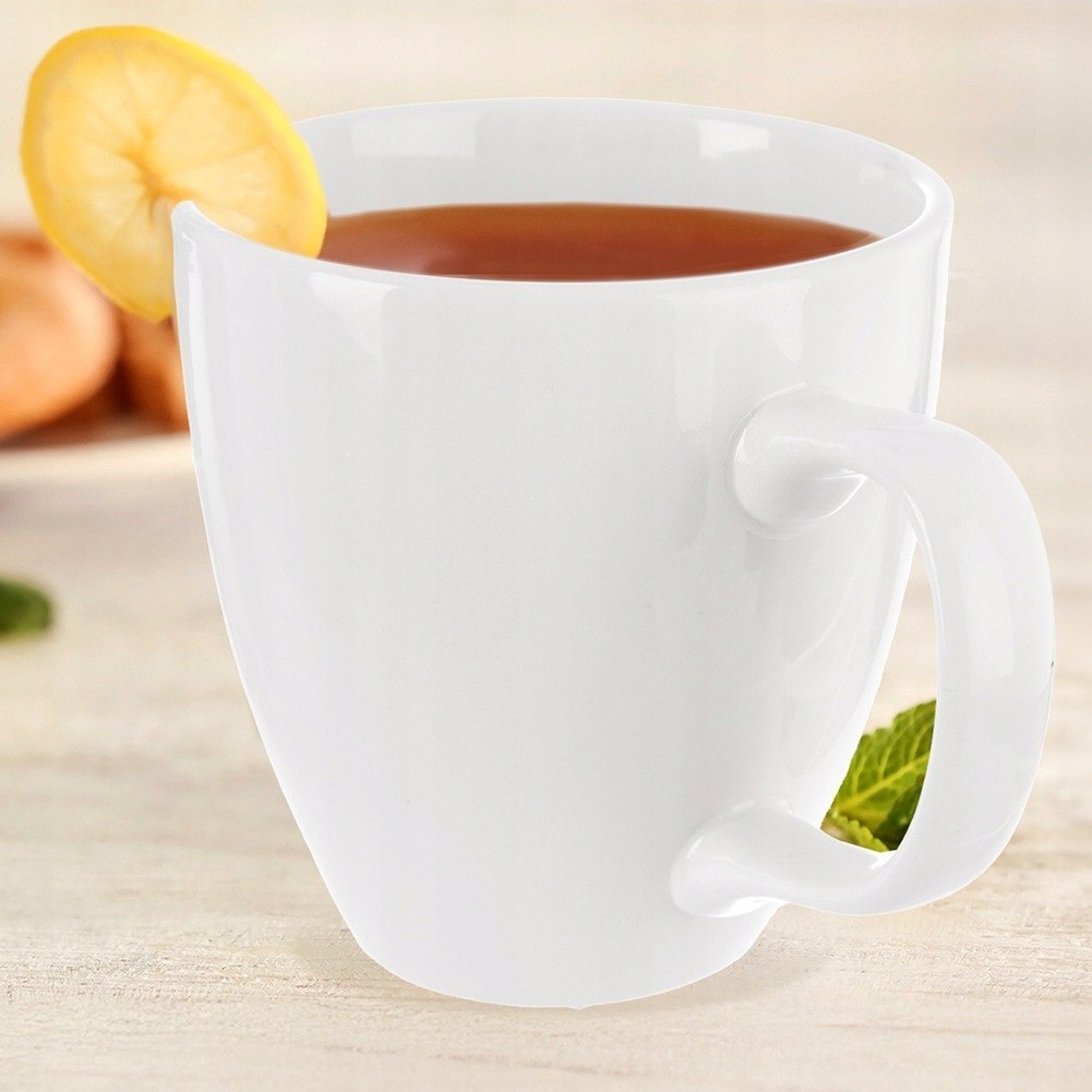Kubek porcelanowy biały MONA 400 ml – Idealny do kawy i herbaty