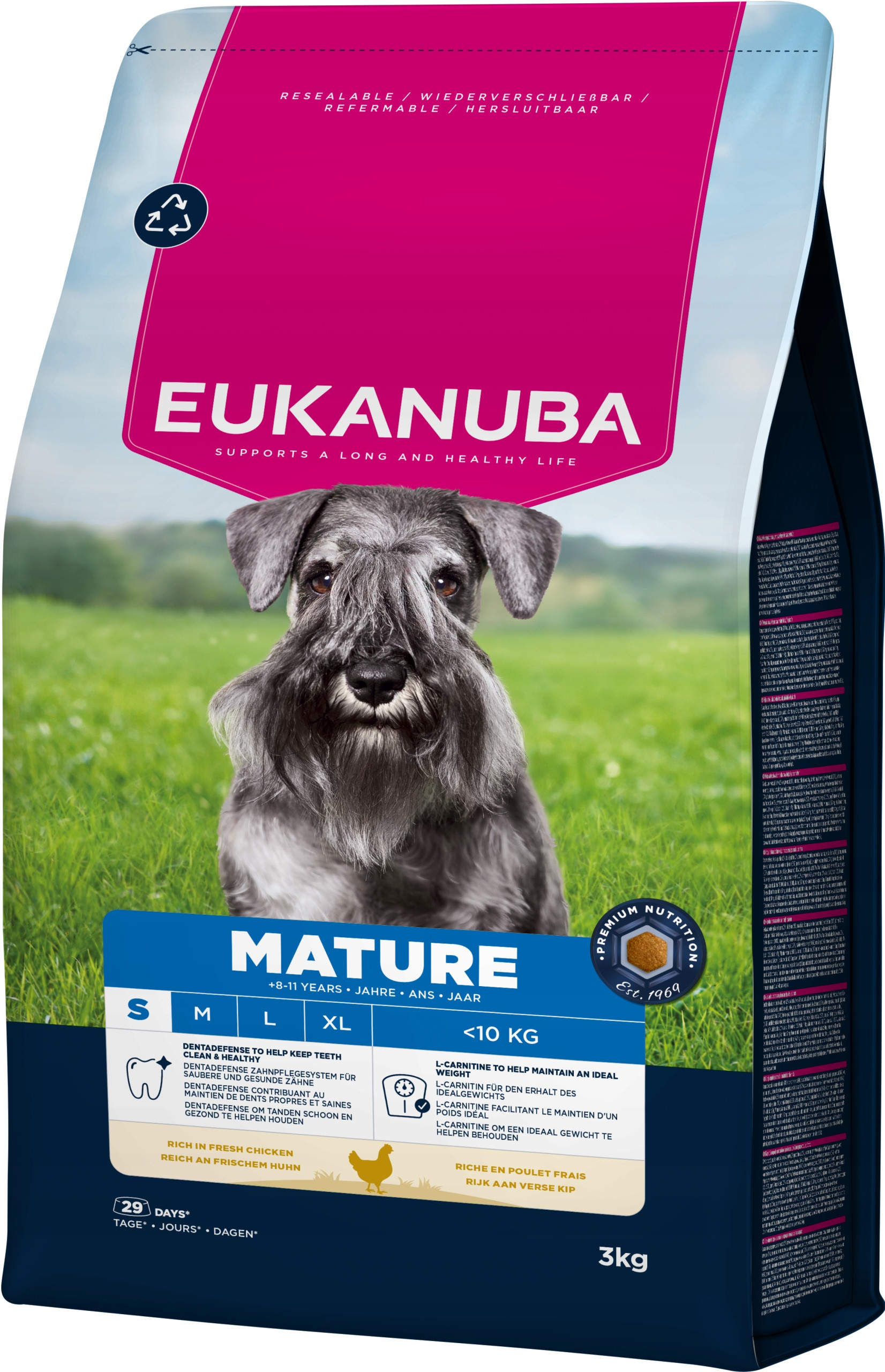 EUKANUBA Mature Small - Karma dla dojrzałych psów małych ras, bogata w kurczaka